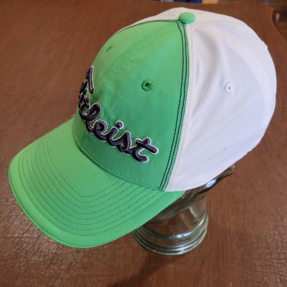 Titleist A-Flex Hat Cap Fitted Size S-M Green / White - Picture 4 of 8